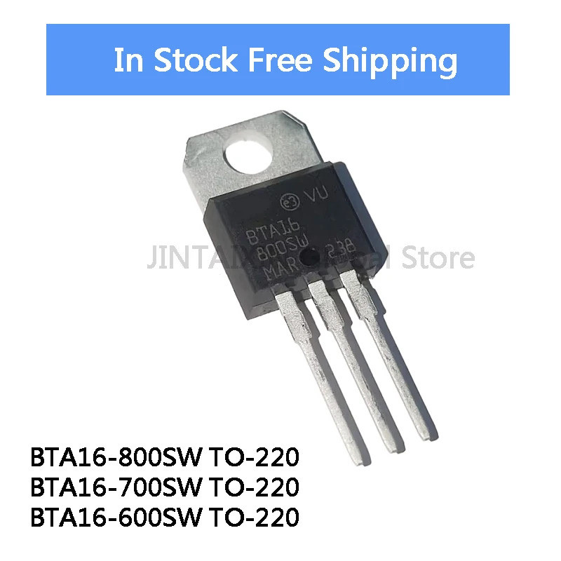 5PCS BTA16 BTA16-800SW BTA16 800SW BTA16-700SW BTA16 700SW BTA16-600SW BTA16 600SW TO-220 Field Effe