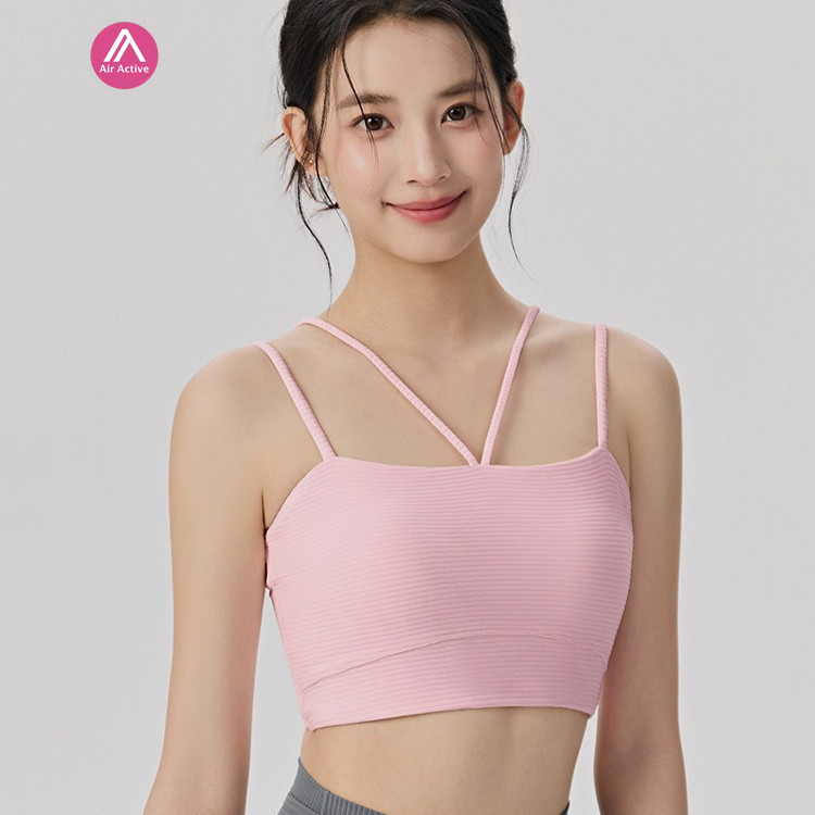 AirActive สปอร์ตบราสายคู่ ทรงสวย มีฟองรองอก รองรับสูง สำหรับออกกำลังกาย