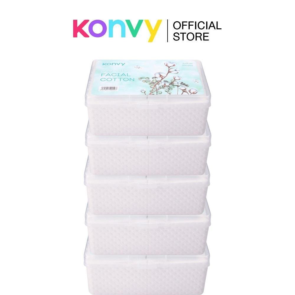 Konvy Facial Cotton 150pcs สำลี แผ่นบาง สำหรับ ใบหน้า