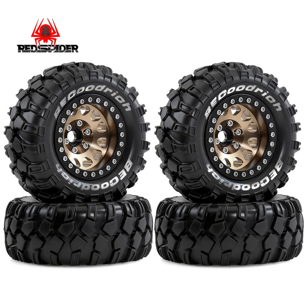 4pcs 1.9 นิ้ว Beadlock RC ล้อชุดดุมล้อสําหรับ 1:10 RC Crawler Axial SCX10 SCX10 II 90046 SCX10 III AXI03007 TRX4D90 12 มม.