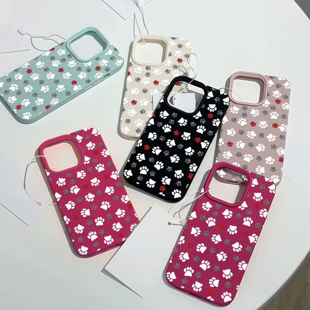 ✨จัดส่งฟรีในพื้นที่✨เคสพิมพ์ลายอุ้งเท้าสุนัขเหมาะกับ iPhone 16 15 13 14 11 7 8plus Pro Promax เคสโทรศัพท์