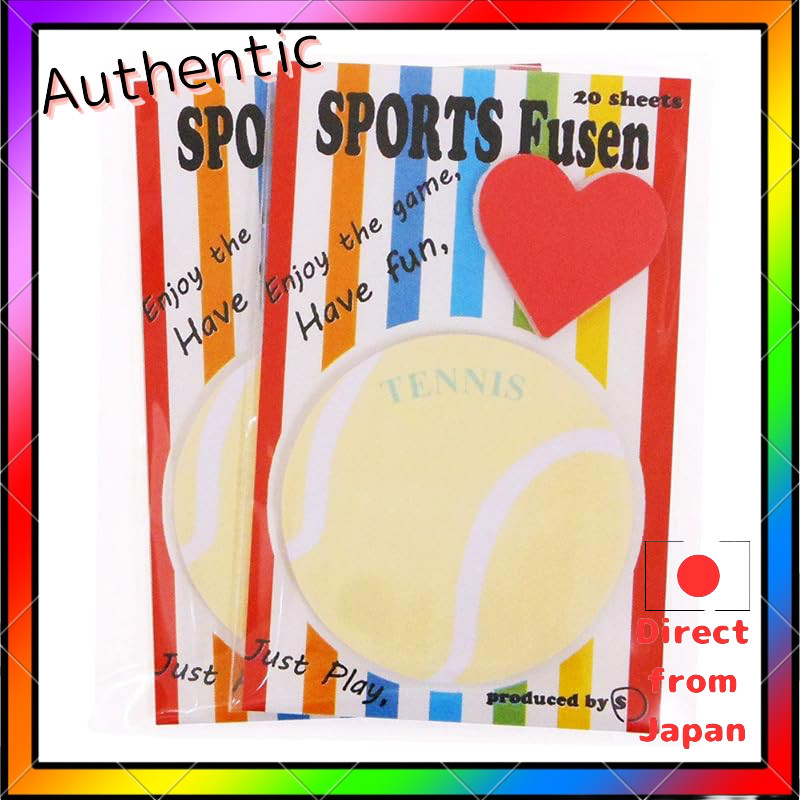 Ehime Paper Craft Sports Sticky Notes F-3005×2P Tennis 2-Pack