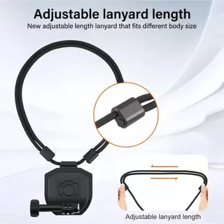 สายรัดคอแม่เหล็กยึดอะแดปเตอร์ติดตั้งกลั้งสำหรับ DJI Osmo 360/Nano Action 5 Pro/4 Gopro/Pocket 4/3/Insta360ขาจับกล้อง
