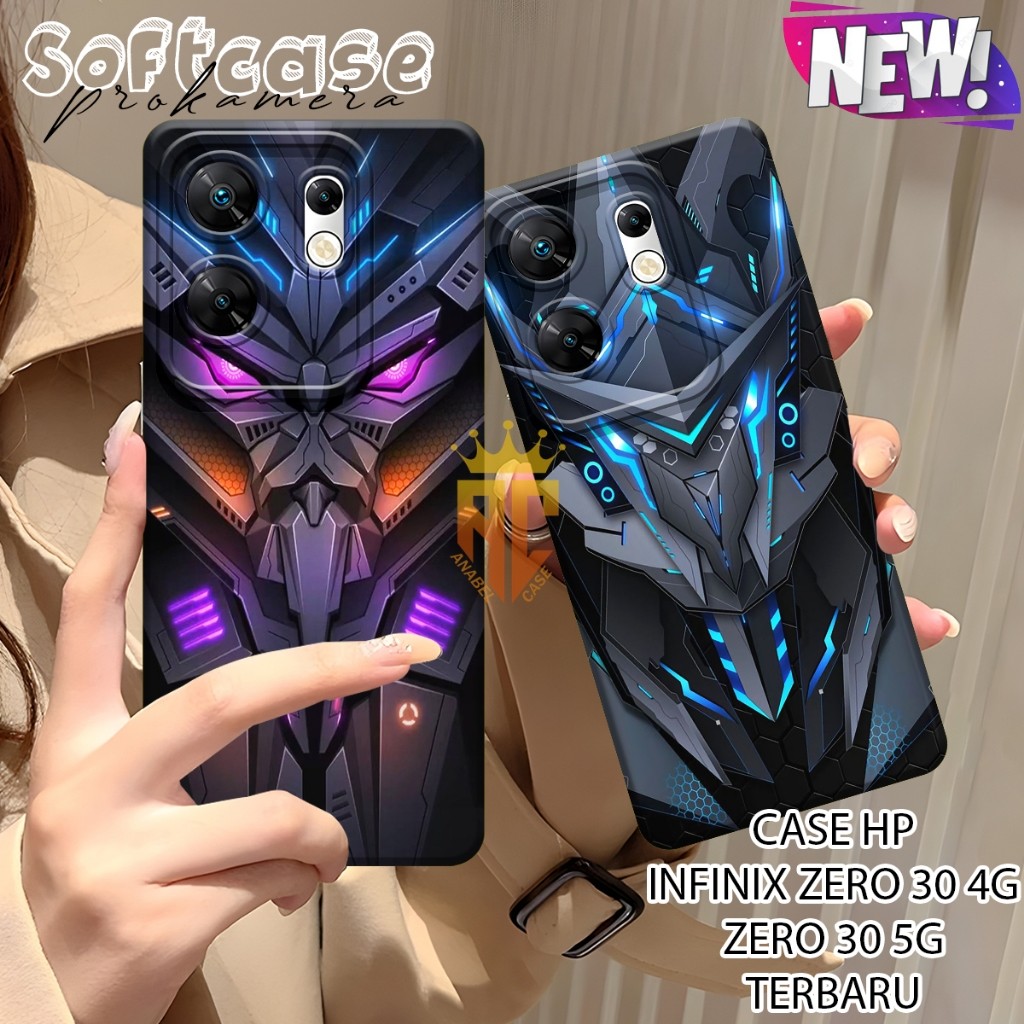 เคส HP Infinix Zero 30 4g Softcase - เคส Infinix Zero 30 5g - เคสแฟชั่น Robot Motif อินเทรนด์ล่าสุด 