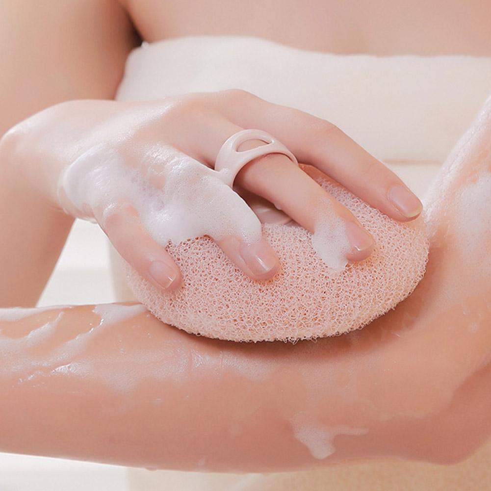 Sunflower Shower Ball ถ้วยดูด Bath Ball นวดถูแปรงรอบ Bath Bath Shower Towel P0u0