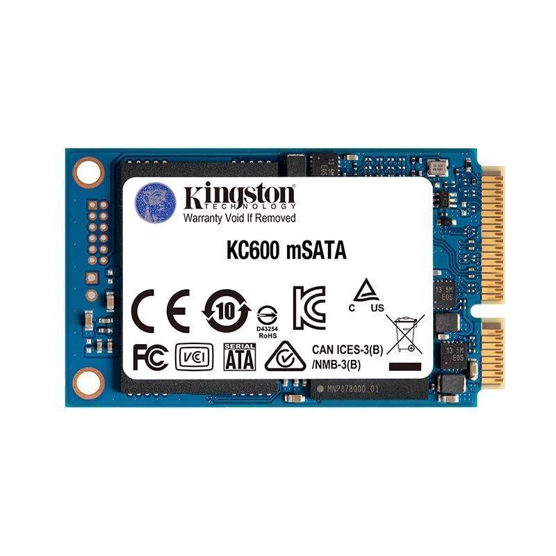 【Kingston】SSD mSATA 256GB/512GB 3D TLC สำหรับ PC/โน้ตบุ๊ค