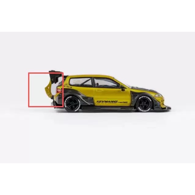 DCM 1/64 Honda Civic Kevmannz GT EG6 Golden โมเดลรถ รถของเล่น สําหรับเด็กผู้ชาย ของขวัญวันเกิด ของเล่นเด็ก รถสะสม#peetyeee - รูปที่ 4