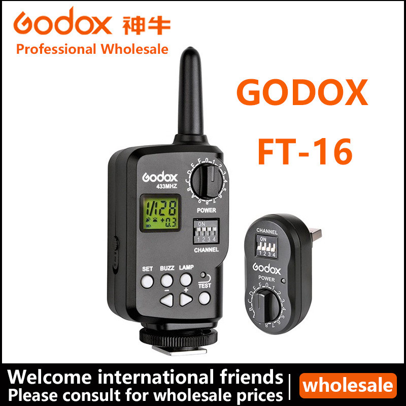 Godox FT-16/S แฟลชทริกเกอร์ SK400W แฟลชทริกเกอร์ไร้สายรีโมทคอนโทรลแยกเครื่องส่งสัญญาณ 4.6