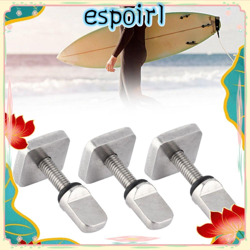 ESPOIR สกรูครีบสำหรับกระดานโต้คลื่น M4x19 มม. สแตนเลสสตีล 316 ใช้งานง่ายไม่ต้องการเครื่องมือuitable 