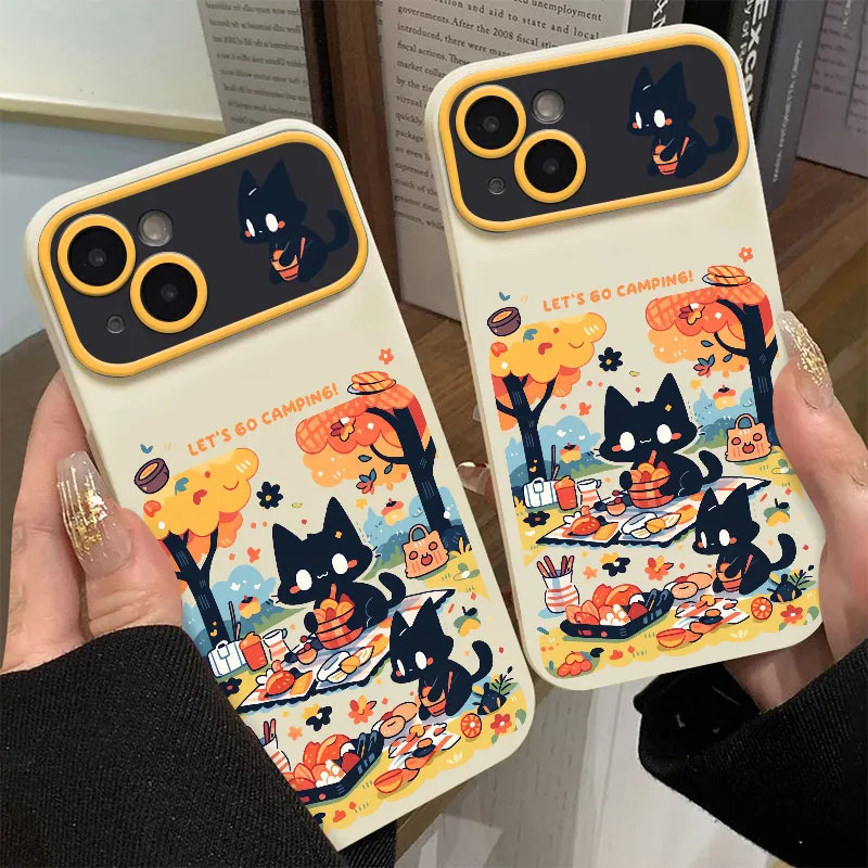 รุ่นแมวเสียบสีเหมาะสําหรับเคสโทรศัพท์ 17propro/17pro/14, iPhone 15 Pro Max, 12/13, รุ่นใหม่ 7 Plus