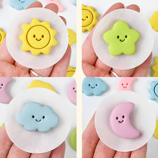 เครื่องตัดคุกกี้ Moon Stars Sun คุกกี้แม่พิมพ์ 3D เค้ก Fondant ตัดแม่พิมพ์ DIY ครัวเบเกอรี่เครื่องมือ