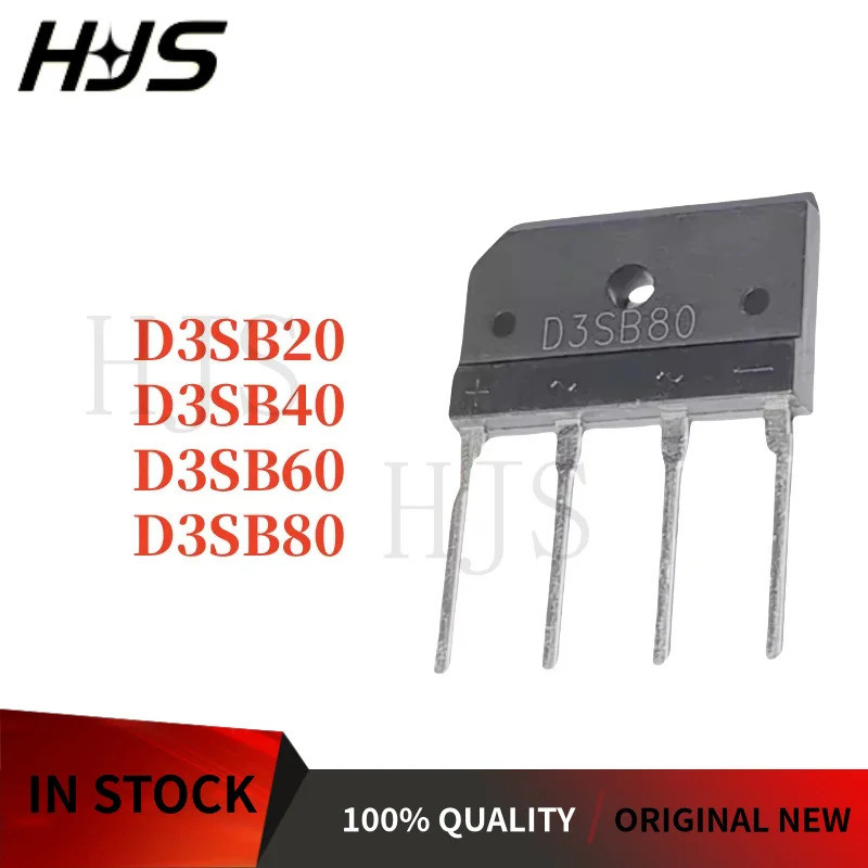 5PCS D3SB D3SB80 D3SB60 D3SB20 D3SB40 Rectifier Bridge Stack Fast Shipping