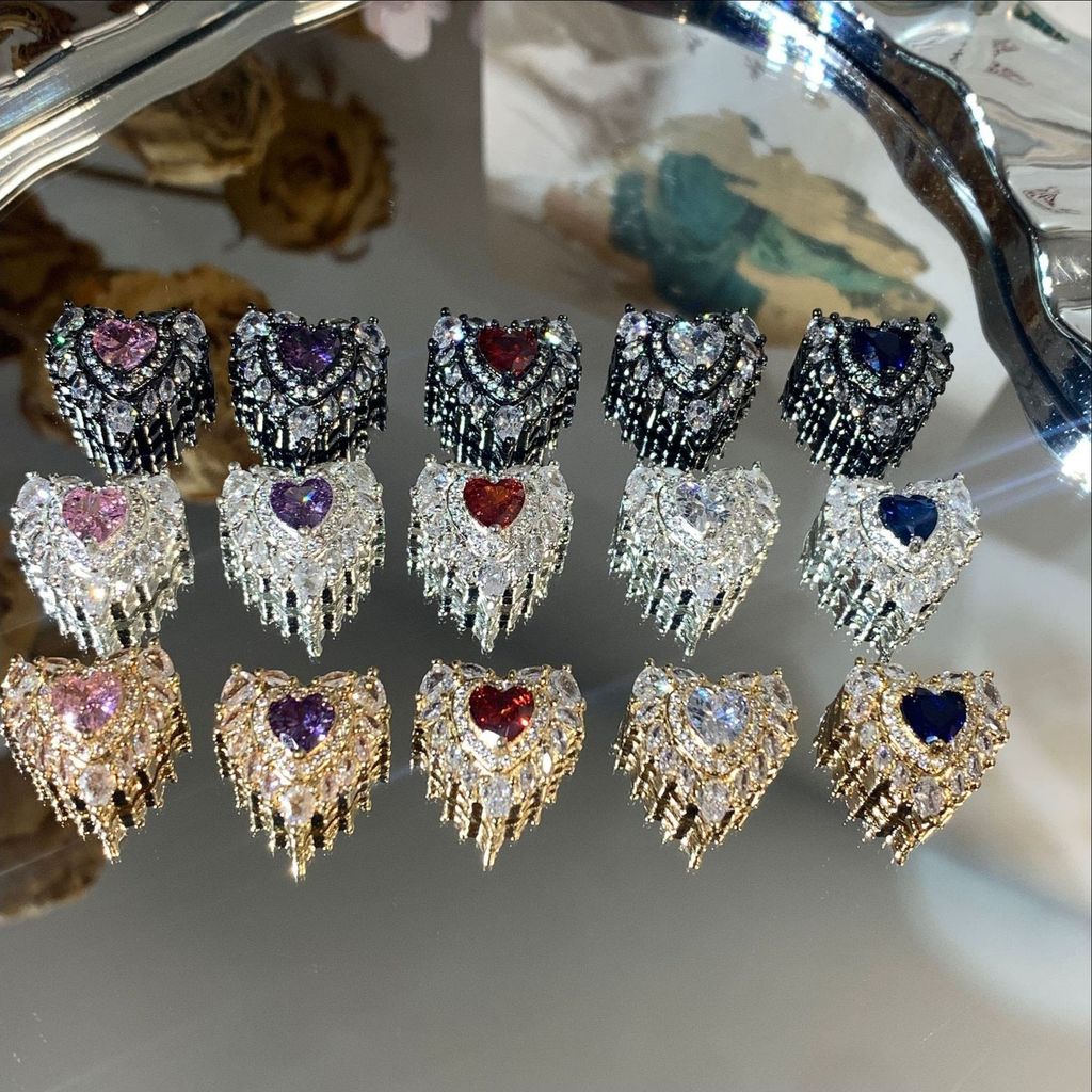 Spacer ลูกปัด 14k Heart Wings diy อุปกรณ์เสริม