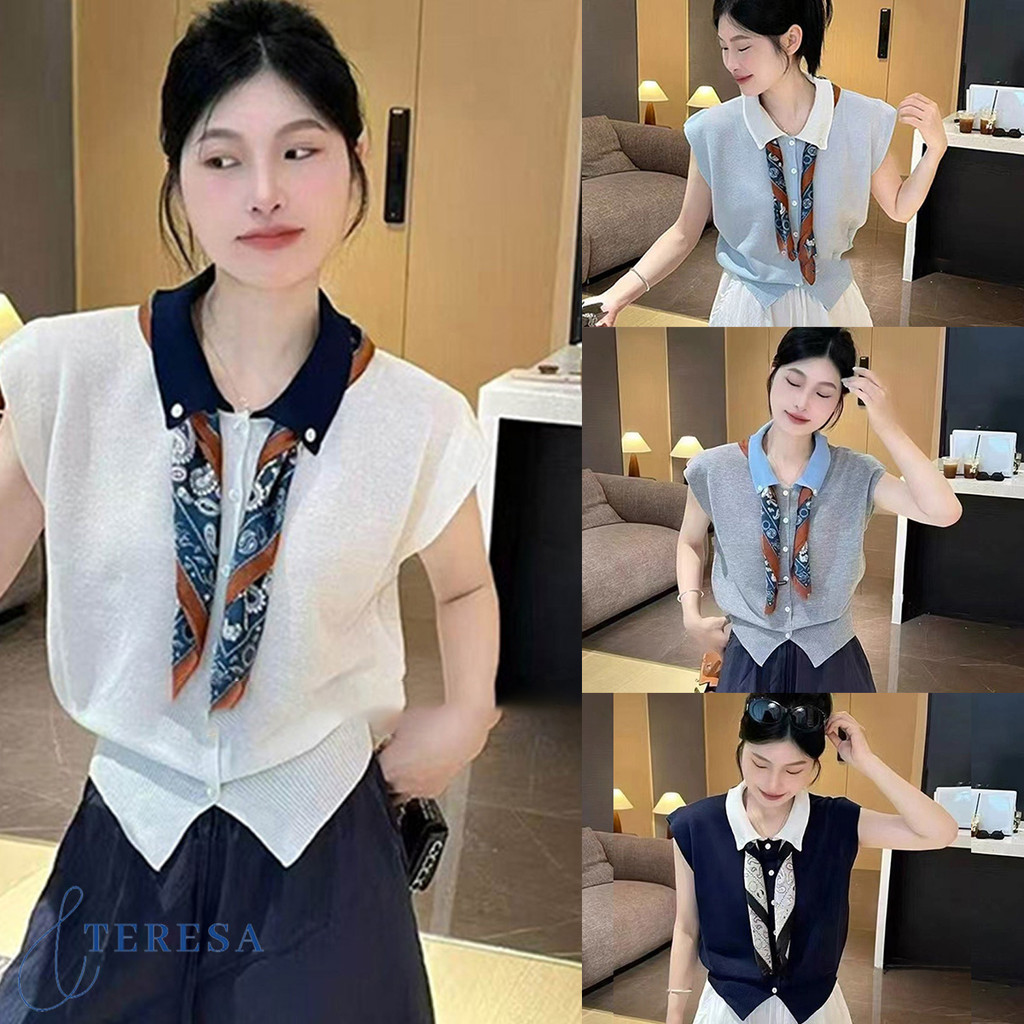 เสื้อแขนกุด แนวหวานสุภาพ สวมใส่สบาย
