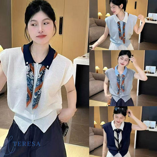 เสื้อแขนกุด แนวหวานสุภาพ สวมใส่สบาย