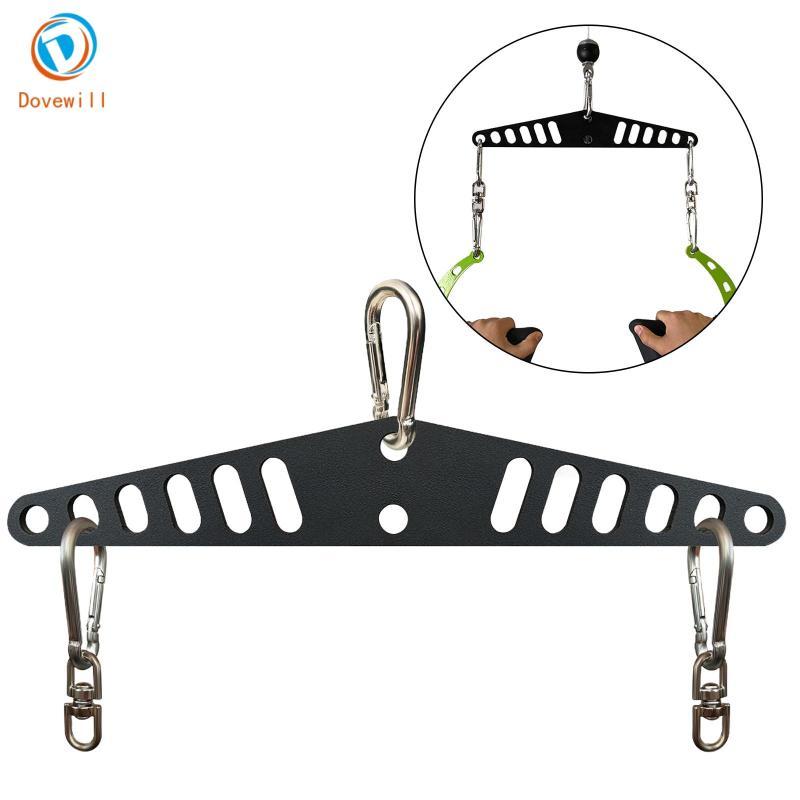 Dovewill LAT - T-Bar Cable Row Attachment กับ Multi-Grip Spreader Bar และ D-Handle สำหรับใช้งานกีฬา.