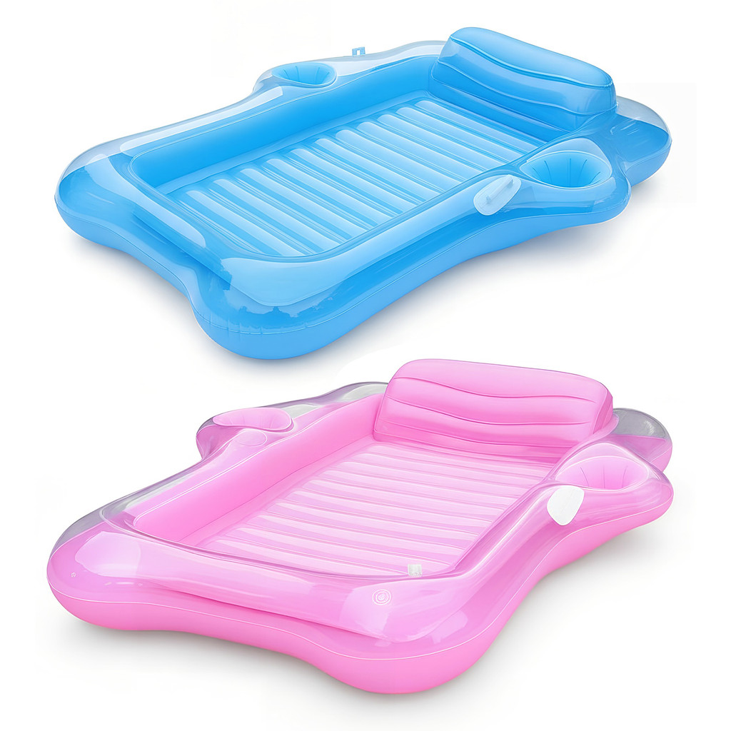 ✿ใหม่! Lounge Water Lounge แบบเป่าลมพร้อมหมอนสําหรับครอบครัว Summer Water Party