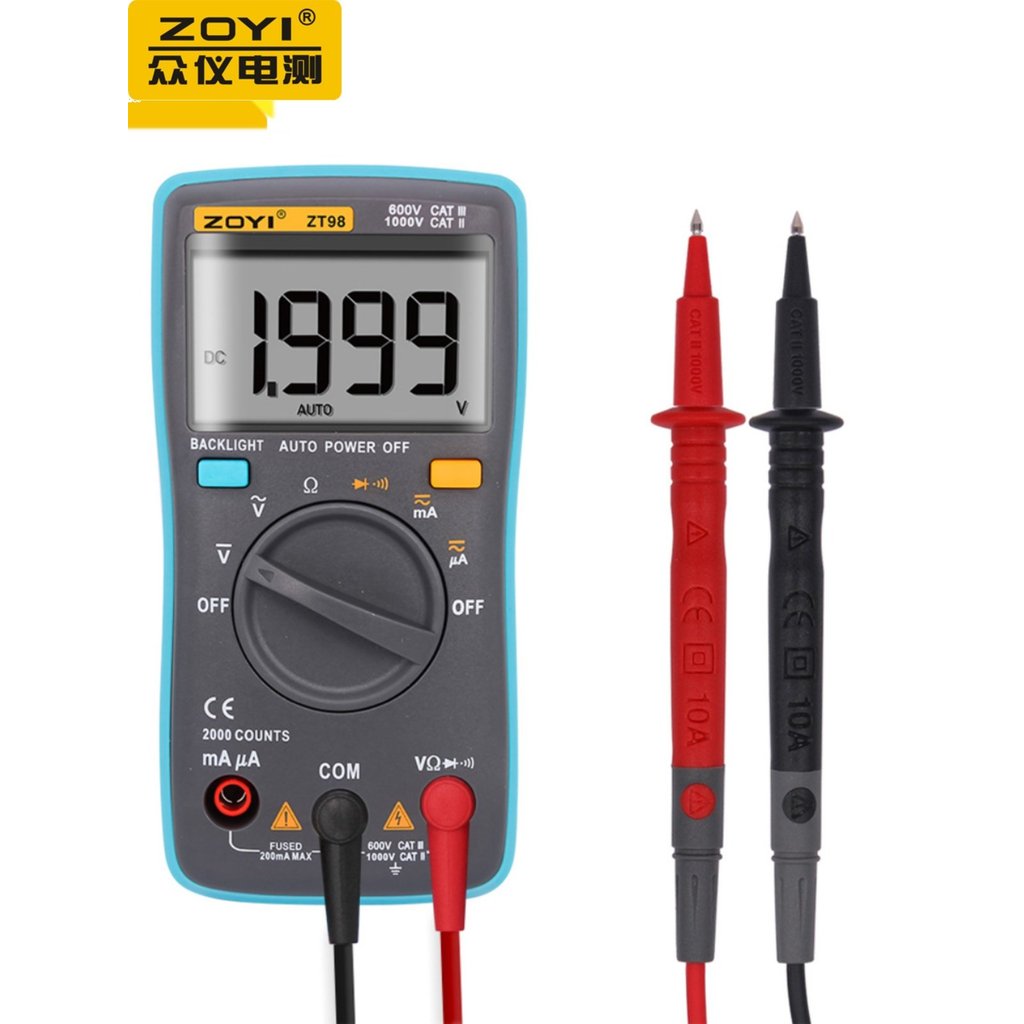 [การเลือก] ZT100 ZT101 ZT102 ZT109ZT111 มัลติมิเตอร์แบบดิจิตอลความแม่นยําสูงอัตโนมัติ 4CFD & ---