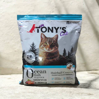 TONY'S Cat อาหารแมวเม็ด สูตรลดก้อนขน บำรุงขน สมอง และสายตา 400 g.