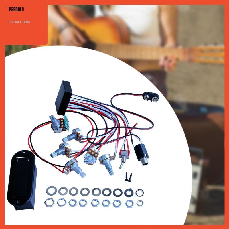 [Predolo] Bass Preamp Circuit Metal Bass EQ Equalizer สําหรับ Performance Live Travel