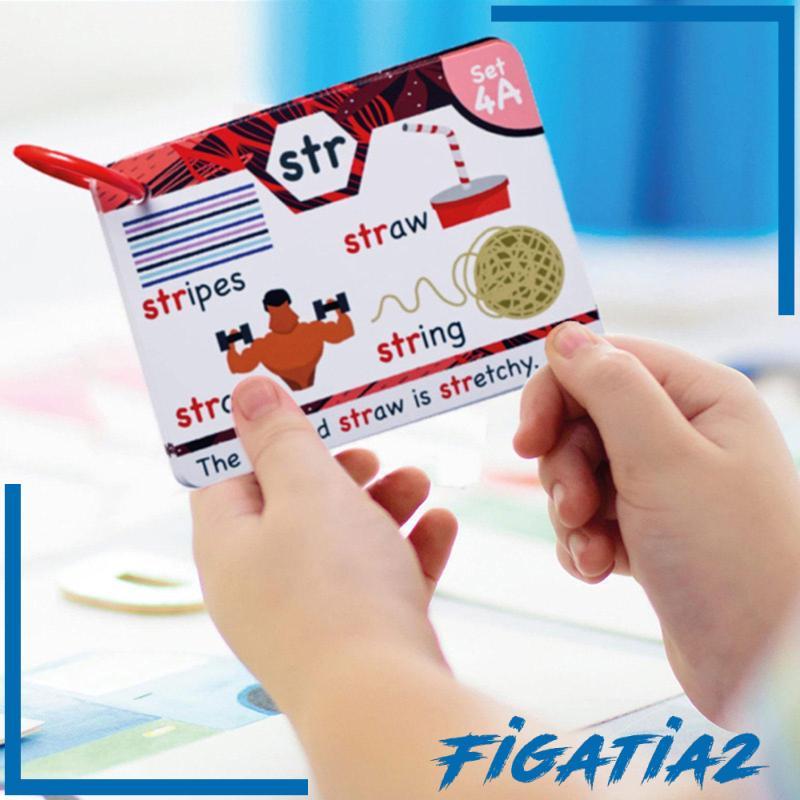 [Figatia2] แฟลชการ์ด Phonics Sight Words การเรียนรู้คําศัพท์แฟลชการ์ดสําหรับเด็กอายุ 4-8 อนุบาล Pre-