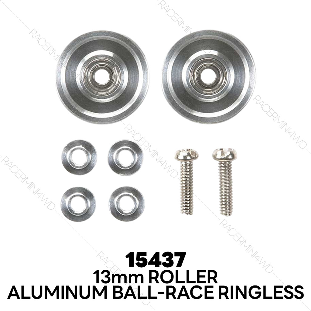 TAMIYA 15437 13mm Aluminum Ball-Race Rollers (Ringless)