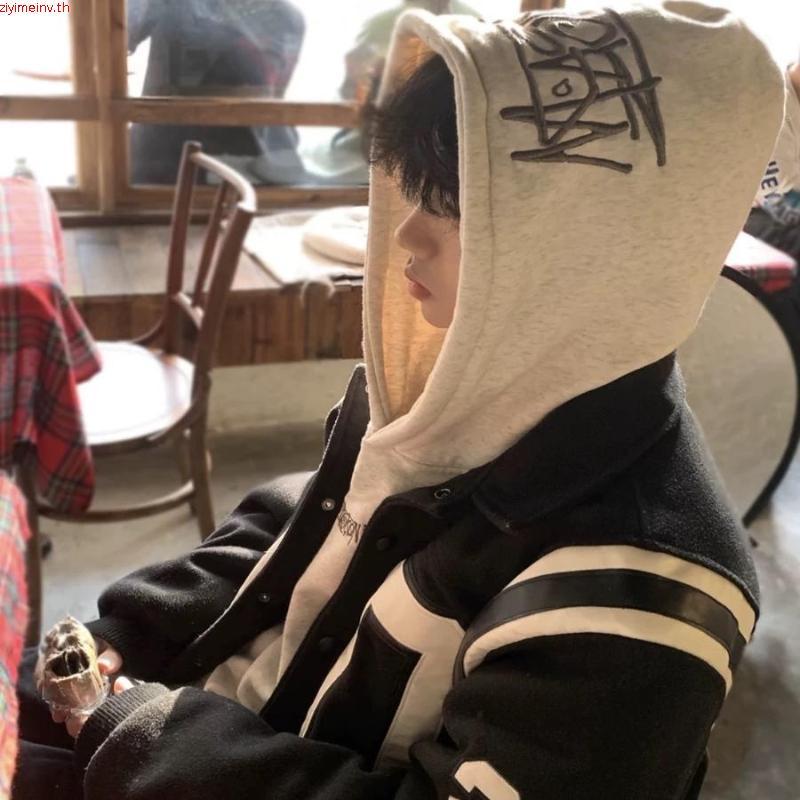 เสื้อฮู้ดดี้แขนยาว แบบสวม ผ้าหนา แฟชั่น กันแดด กันหนาวได้ Eashion เสื้อกันหนาวแขนยาว