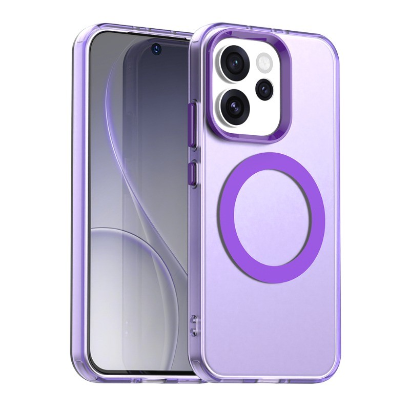 OPPO Reno 15 Pro Max Reno 15F 15 Pro Mini หรูหราโปร่งแสง Matte เคสโทรศัพท์แม่เหล็กป้องกันกล้องกันกระแทกปกแข็งซิลิโคน