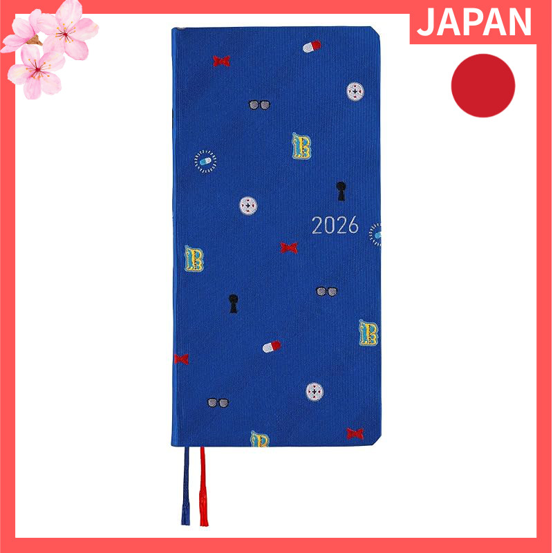 Hobonichi Techo 2026 Weeks – Detective Conan Motif, April Start, Slim Vertical Weekly-Left Planner【Direct from Japan】
