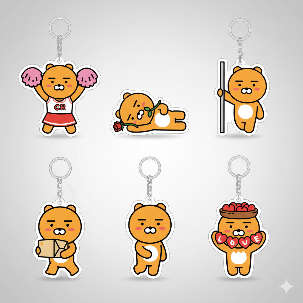 พวงกุญแจ Ryan Bear น่ารัก