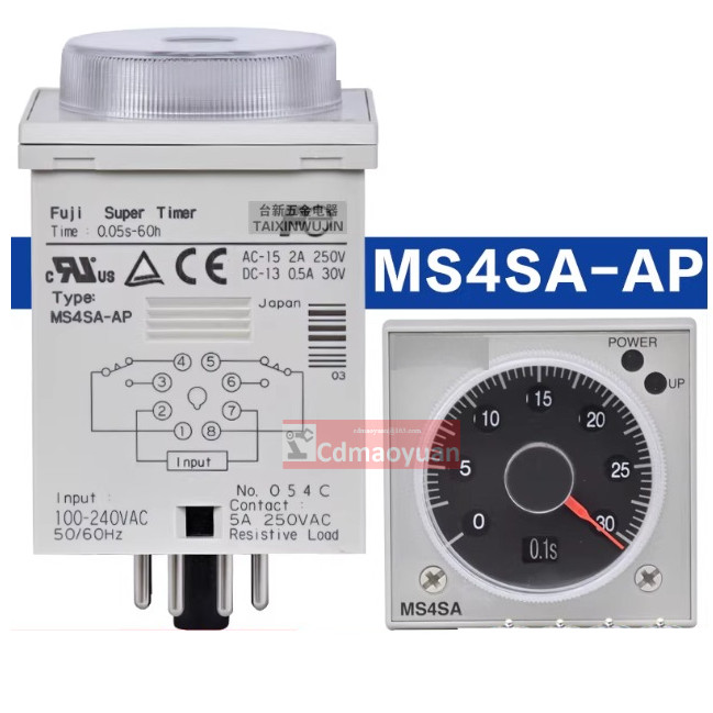 รีเลย์เวลา Fuji MS4SA-AP-CE MS4SM-AP-CE MS4SC-AP-CE MS4SY-AP MS4SF-AP1T-AP1N