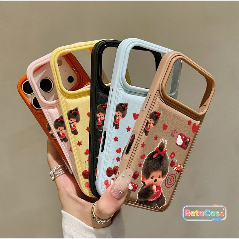 เคสโทรศัพท์ ลายมอนชิชิ Monchhichi โบว์สุดน่ารัก มินิมอล เรียบง่าย iPhone 17 16 15 14 13 12 11 Pro Max – โปรปัง
