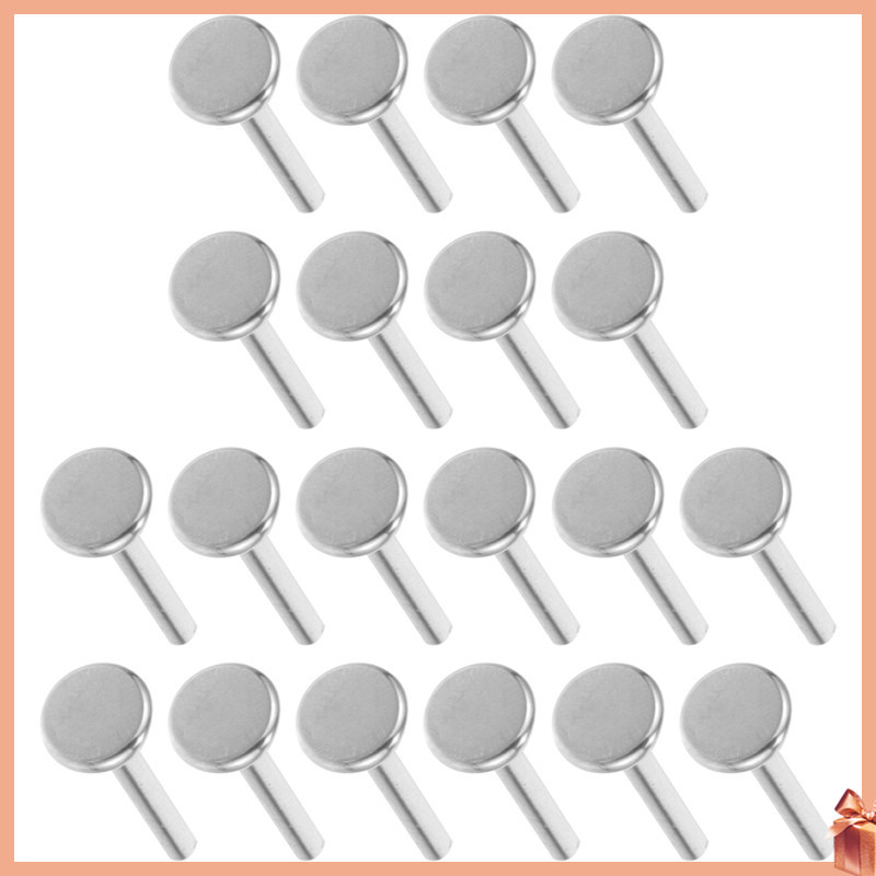 20 ชิ้นสแตนเลสสตีล Lip Bars Silver Labret อะไหล่เจาะเครื่องประดับสําหรับ Lip dliyuanai