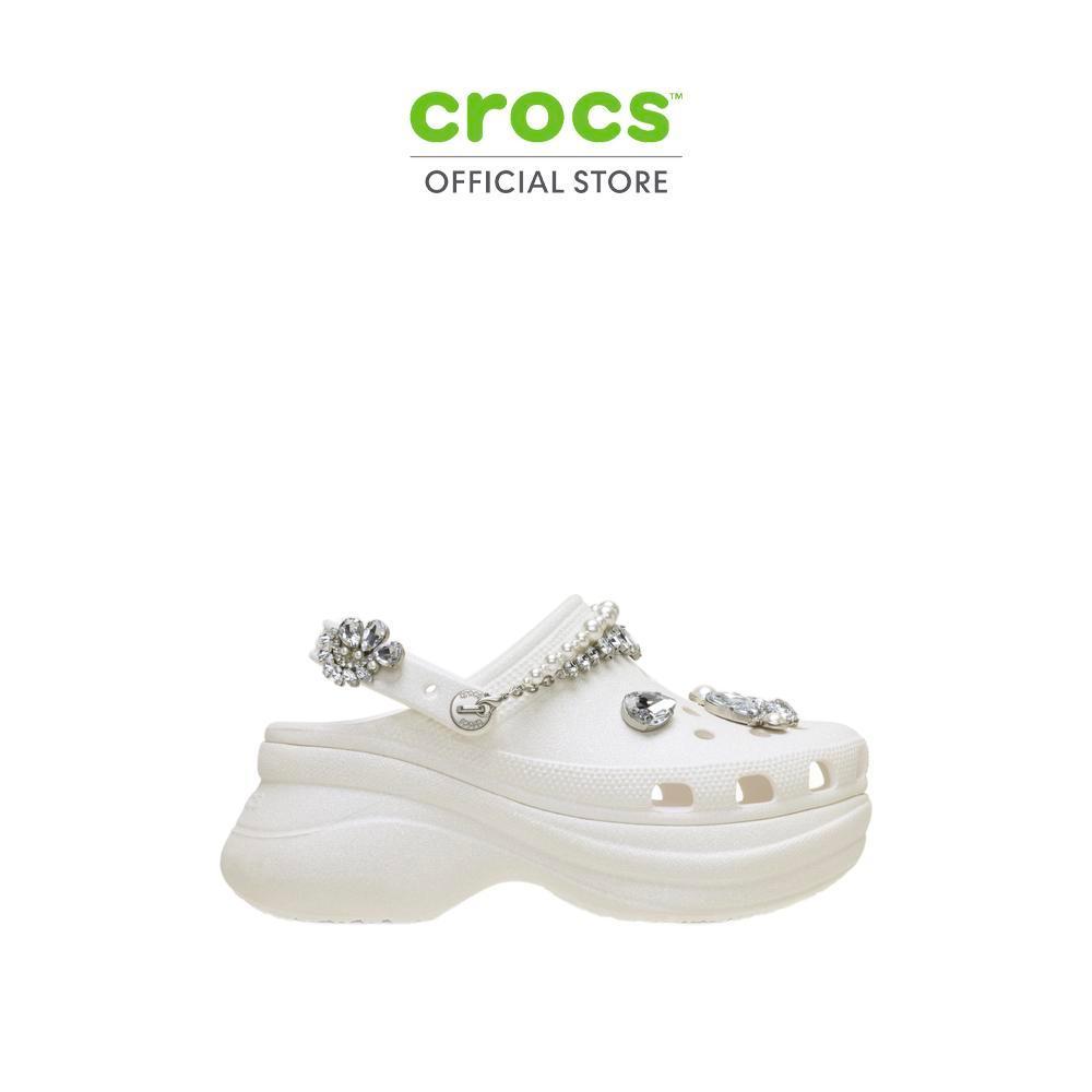 CROCS รองเท้าลำลองผู้หญิง BAE WEDDING GLITTERCLOG รุ่น CS 211978-100 - WHITE