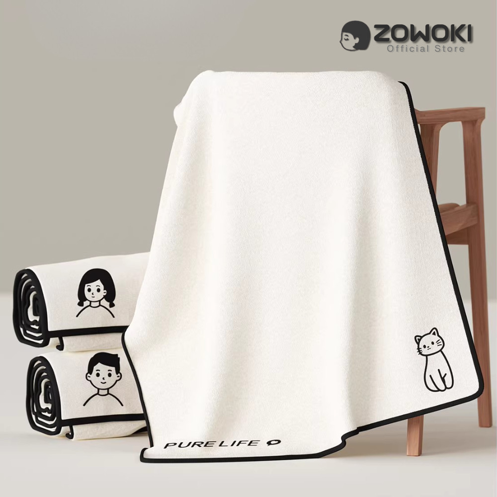Zowoki Bath Tower "Xiaomeng" ผ้าขนหนูเกรดพรีเมี่ยม ซับน้ำได้ดี