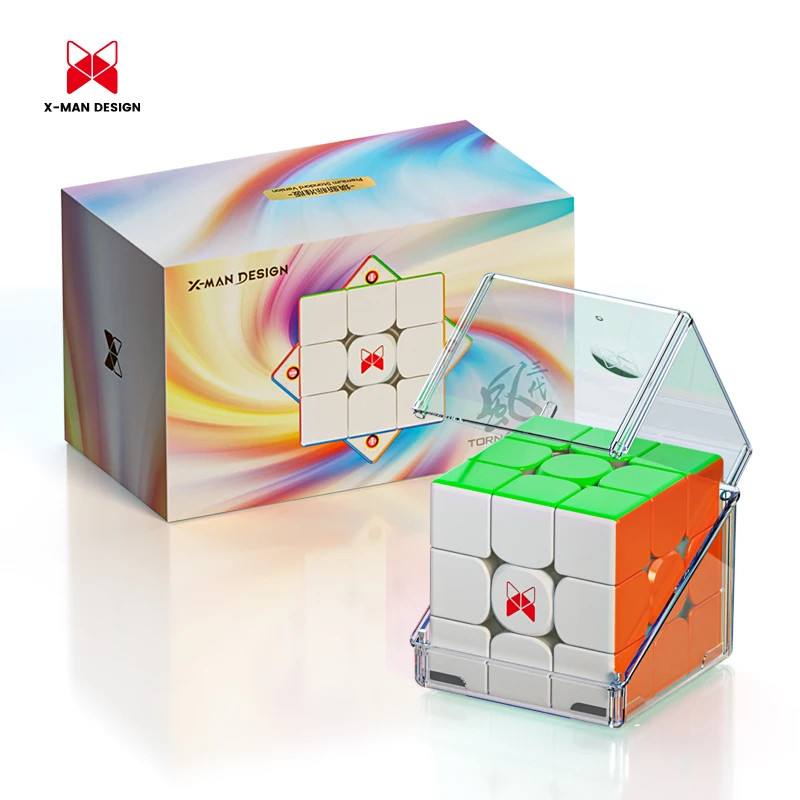 QiYi X-Man Tornado V3 M พรีเมี่ยม Pioneer Flagship UV Magnetic Magic Speed Cube ปริศนาของเล่น