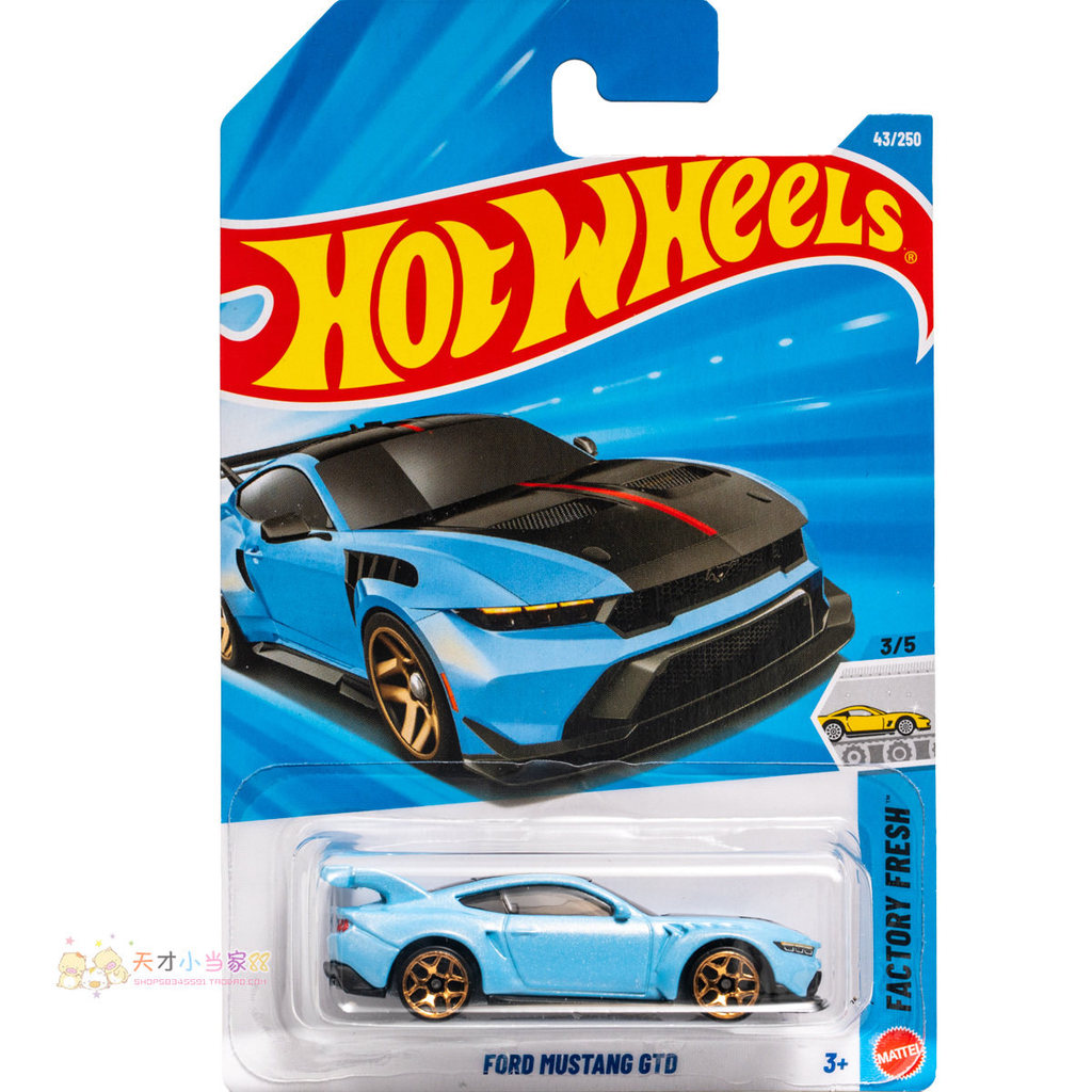 เลขที่. 43 FORD MUSTANG GTD Ford Blue Hot Wheels FACTORY FRESH Series
