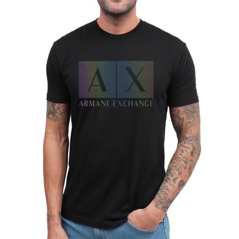 Original Armani EA7 เสื้อยืดแขนสั้นผู้ชาย อเนกประสงค์และอินเทรนด์