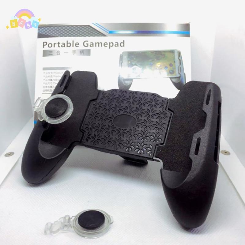 [BB-t] 3 In 1 โทรศัพท์มือถืออุปกรณ์คอนโทรลเลอร์สําหรับเกม PUBG Gamepad Joysti สําหรับ IOS Android 4.