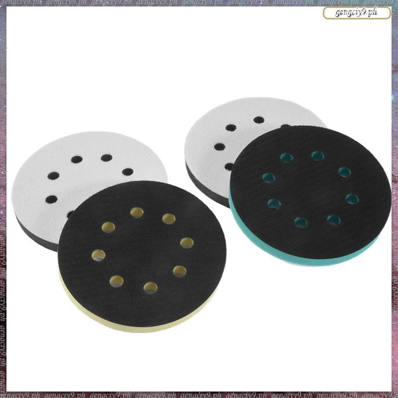 [LR] แผ่นขัดโฟม 4 แพ็คสําหรับ Orbital Sander, 5 นิ้ว 8 หลุม Orbital Sander Surfprep แผ่นโฟม