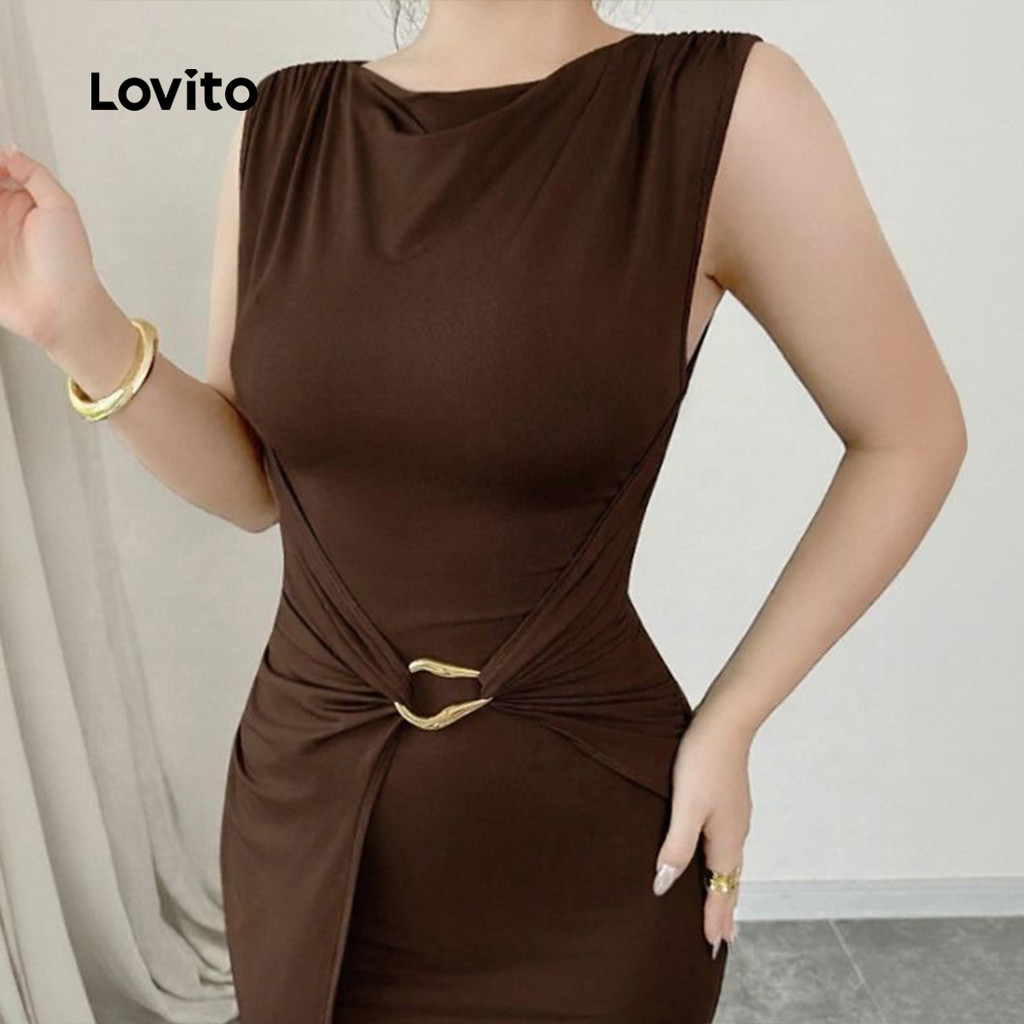 Lovito  เดรสเซ็กซี่ เดรสโลหะสีน้ําตาลทรงอสมมาตร สําหรับผู้หญิง.

เดรสเซ็กซี่ เดรสโลหะสีน้ําตาลทรงอสมมาตร สําหรับผู้หญิง. L171AD003 ราคา ถูกที่สุด ดีลบีเคเค แกลเลอรีภาพที่ 3