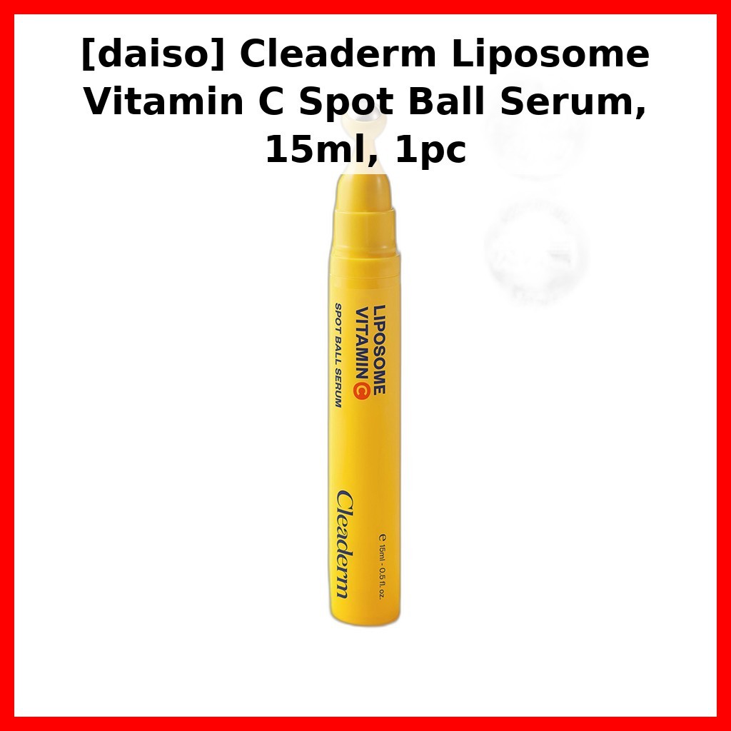[daiso] Cleaderm Liposome Vitamin C Spot Ball Serum, 15ml, 1pc / Korean Spot Serum / Vitamin C Boost