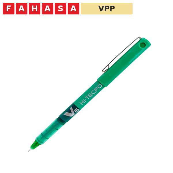 ปากกาหมึกเหลว Hi-Tech V5 0.5 mm - Pilot BX-V5-G - หมึกเขียว
