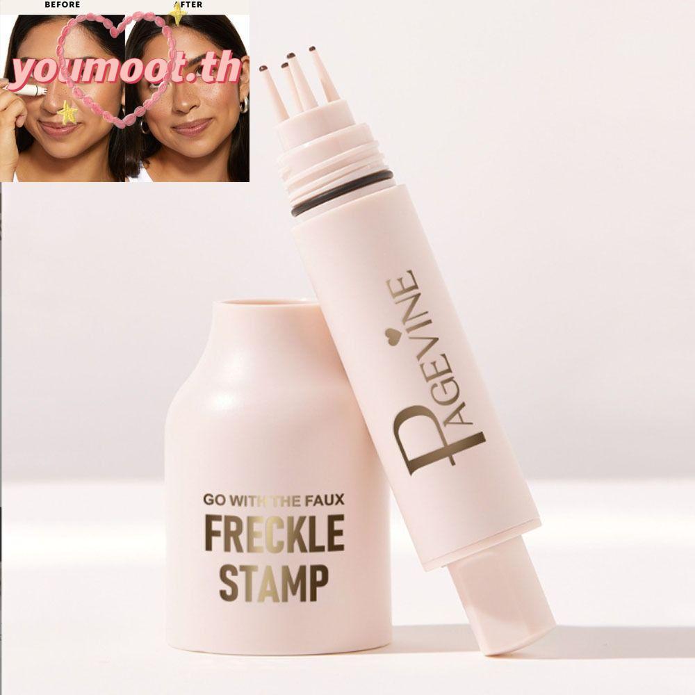 YOUMOOT Faux Freckle Stamp, Long Lasting Fast-drying 5 จุด Freckle Stamp,กันน้ําธรรมชาติรอยเปื้อน