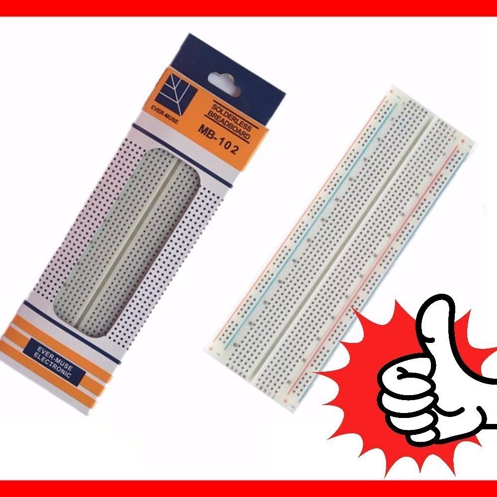 PYJAMANIA Breadboard MB-102 830 รูไร้บัดกรี: โครงการ, arduino ฯลฯ MB102