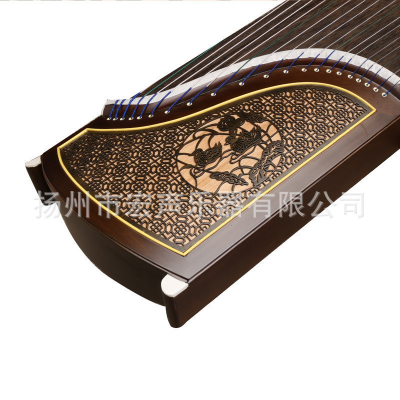 ตะแกรงหน้าต่าง Hollow Guzheng Yangzhou Guzheng Practice เล่น Guzheng Paulownia