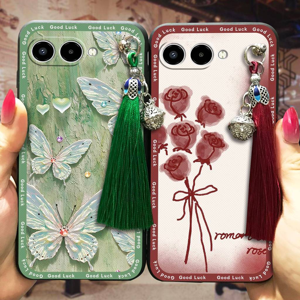 พู่ Bell เคสโทรศัพท์สําหรับ TCL T-Mobile Revvl8/T Phone3 TPU Anti-knock Graffiti ทนทานกระเป๋าโทรศัพท