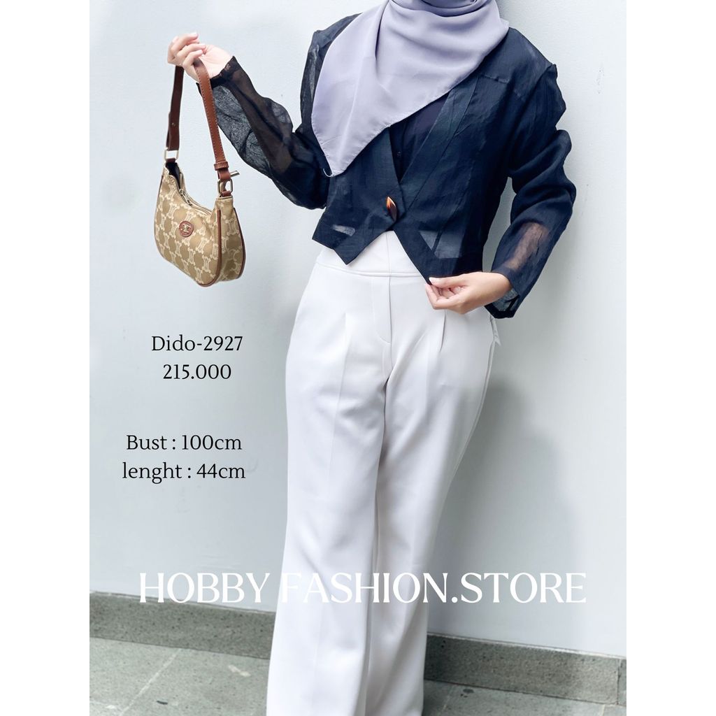 BLACK THIN OUTER BLAZER DIDO2927