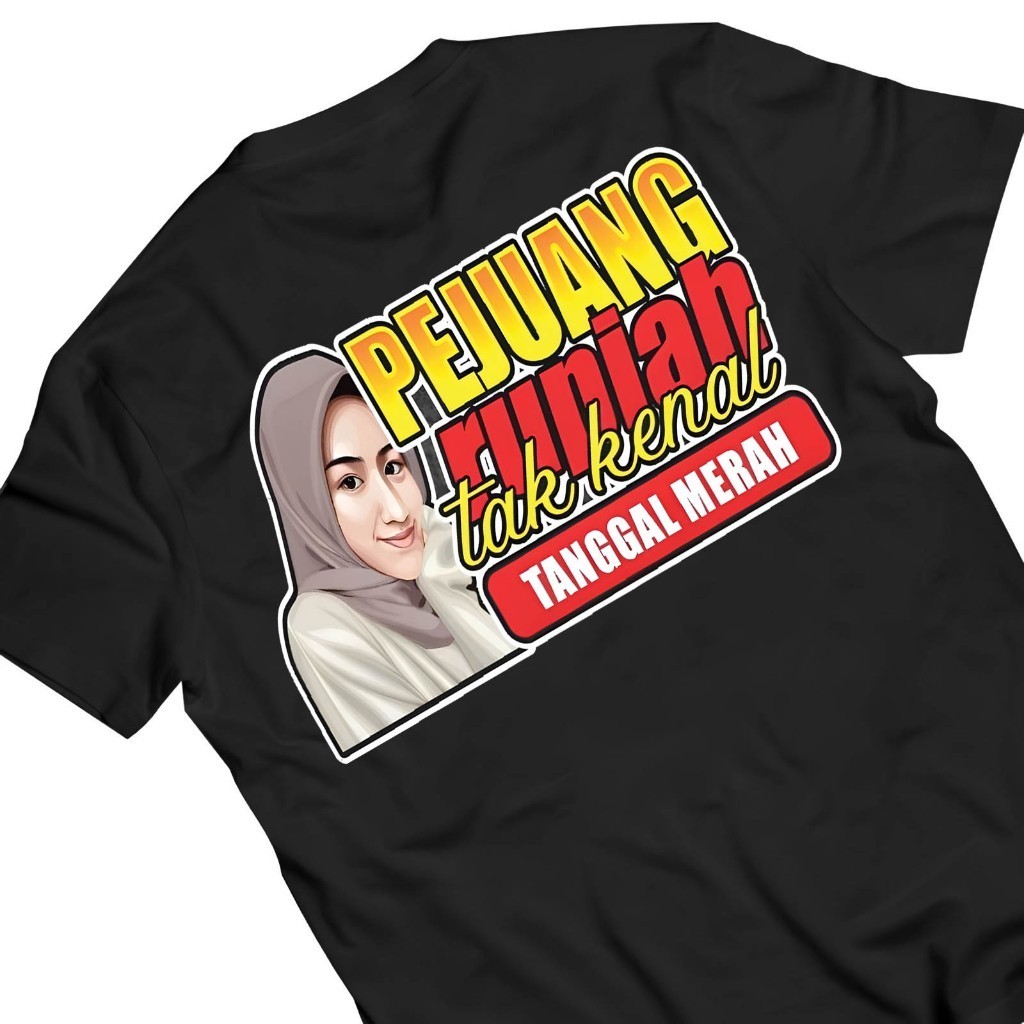 MERAH "RED T-SHIRT "RUANG RUPIAH, DONT KNOW" PREMIUM DISTRO T-SHIRT