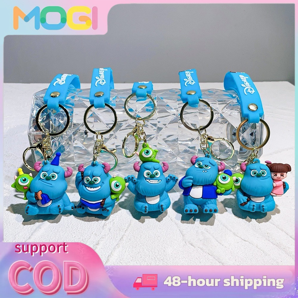 GANTUNGAN MOGI Monster Inc พวงกุญแจ Monster University Mike Sully Disney จี้รถ